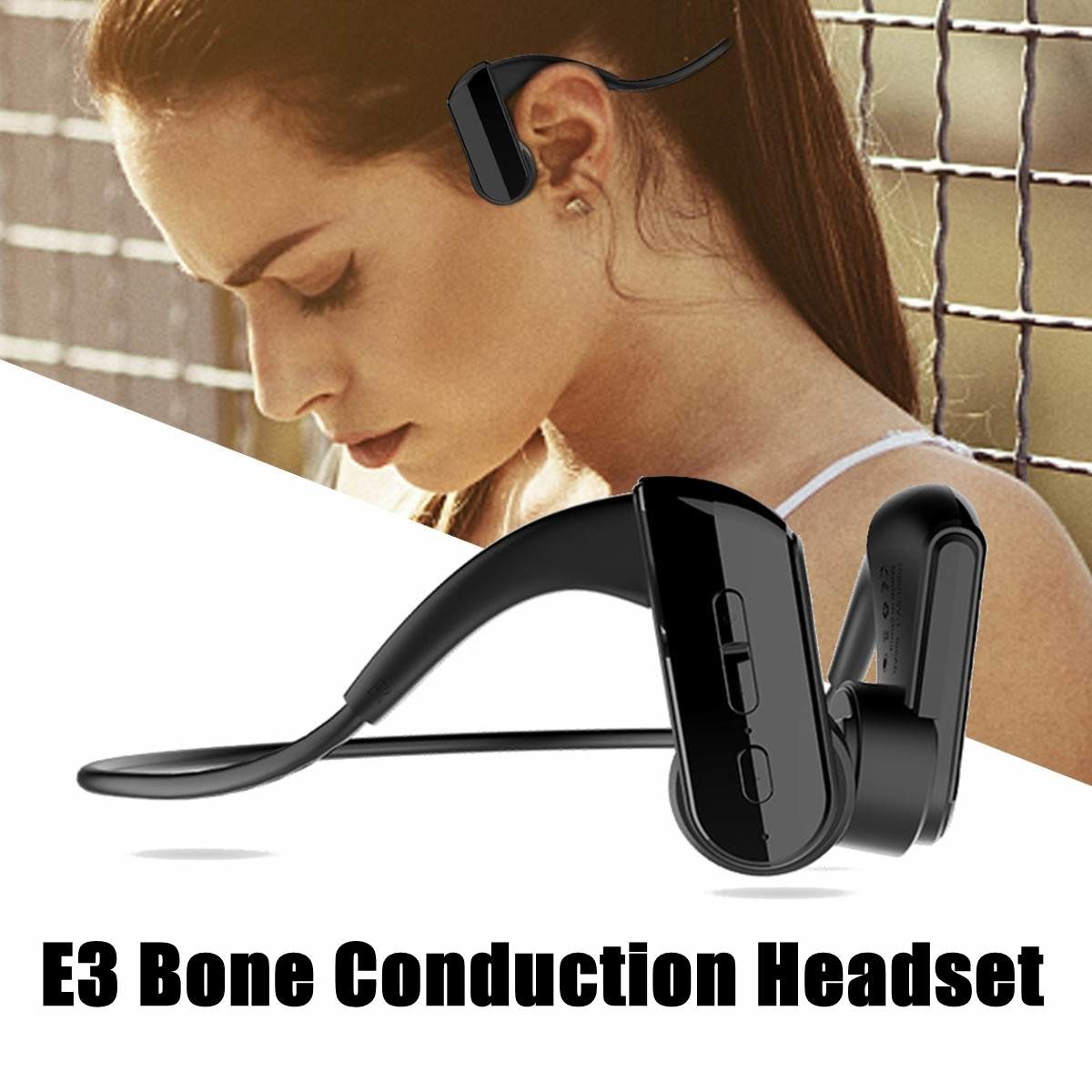 Wireless Bone Conduction Headphones Ear Bone Bluetooth Headset Bone